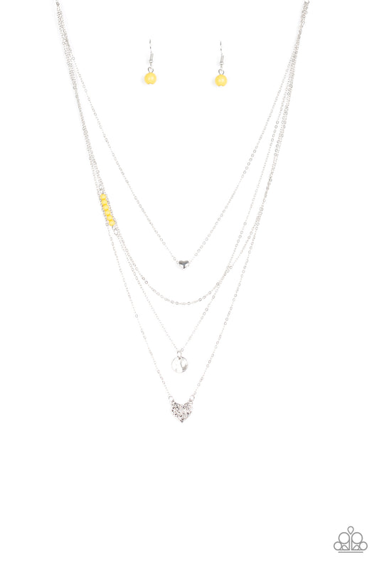 Gypsy Heart - Yellow Necklace