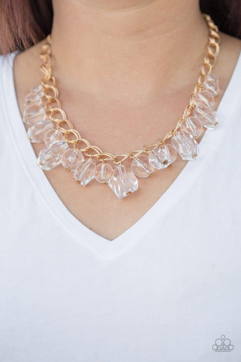 Gorgeously Globetrotter - Gold Necklace - Paparazzi Accessories