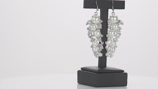 The Party Has Arrived - White Earrings - Paparazzi Accessories