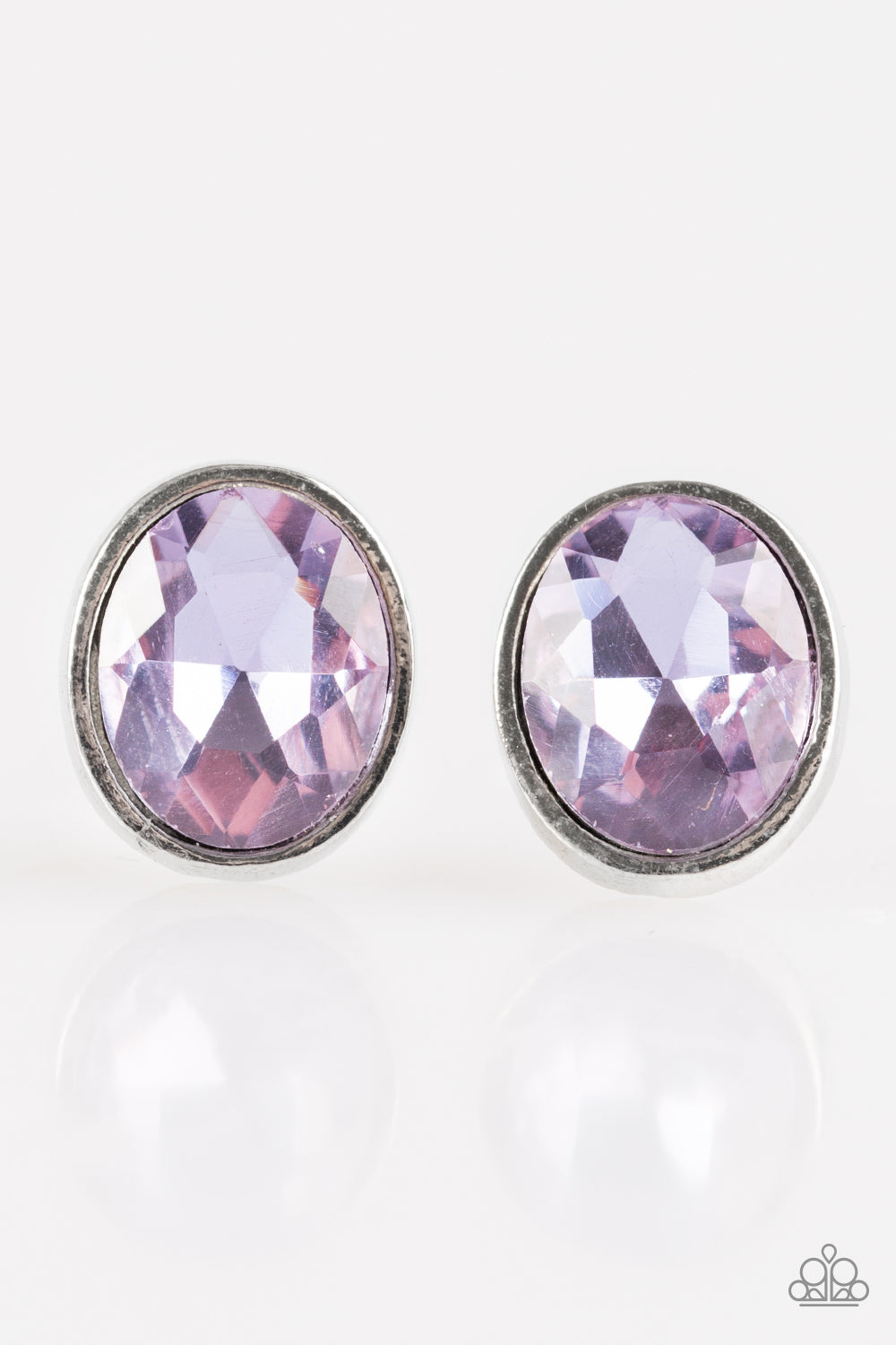 Stunning Shine - Purple Earrings - Paparazzi Accessories