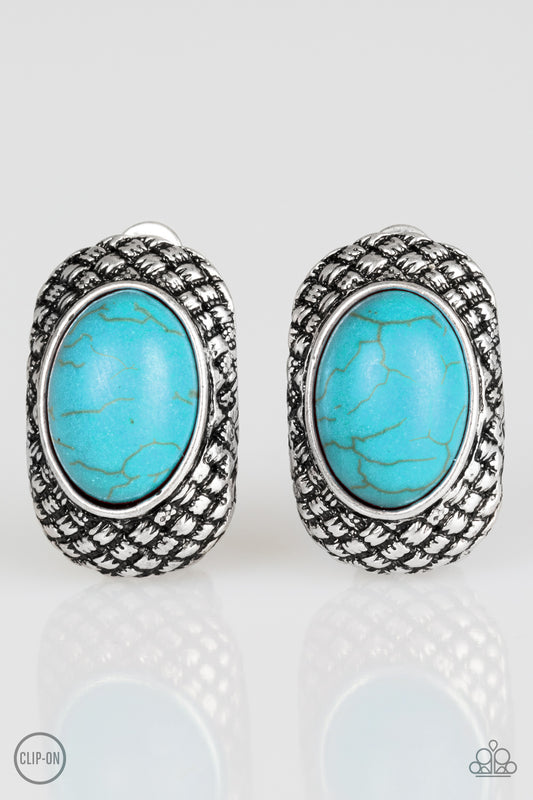 Bedrock Bombshell - Blue Earrings