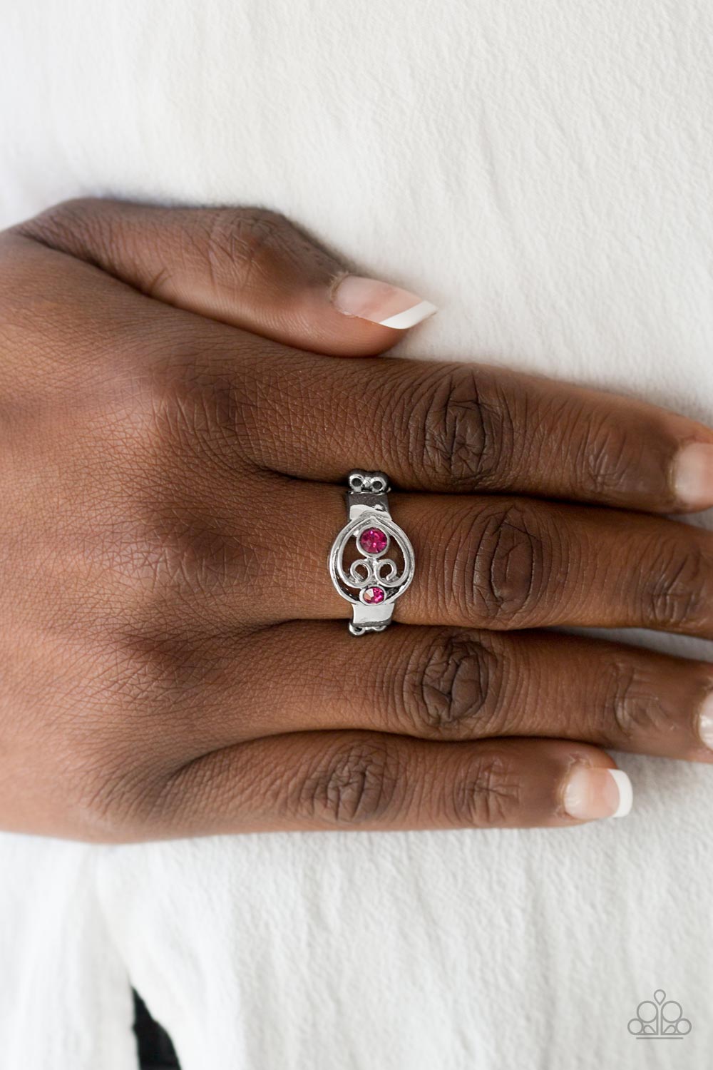 Oceanic Bliss - Pink Ring - Paparazzi Accessories