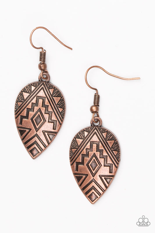 Adobe Adornment - Copper Earrings