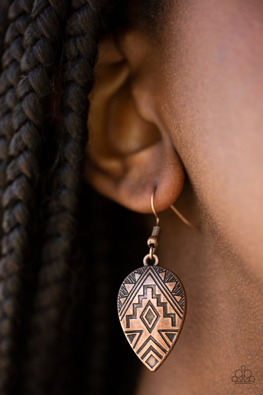 Adobe Adornment - Copper Earrings