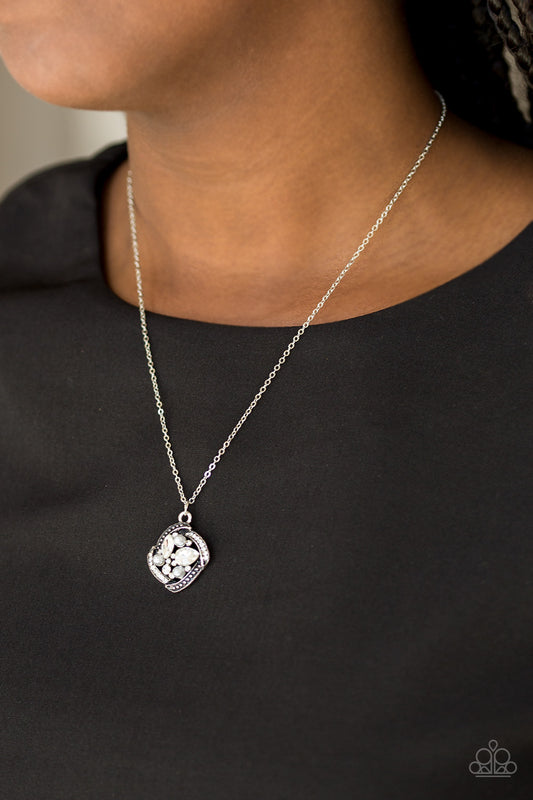 Speaking Of Timeless - Silver Nekclace - Paparazzi Accessories