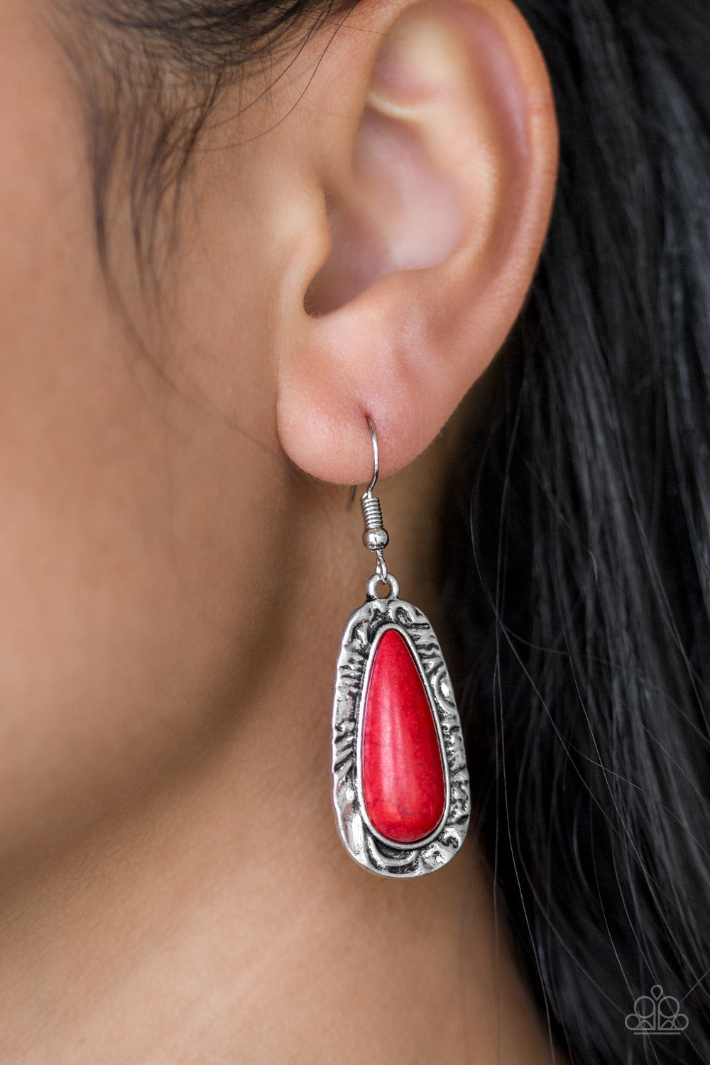 Cruzin Colorado - Red Earrings - Jazzy Jewels With Lady J