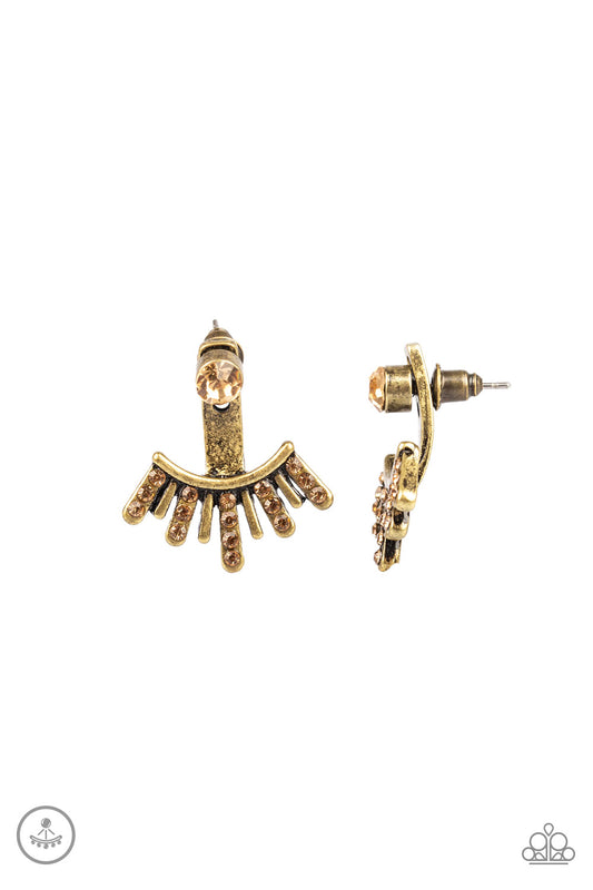 Diva Dynamite - Brass Earrings