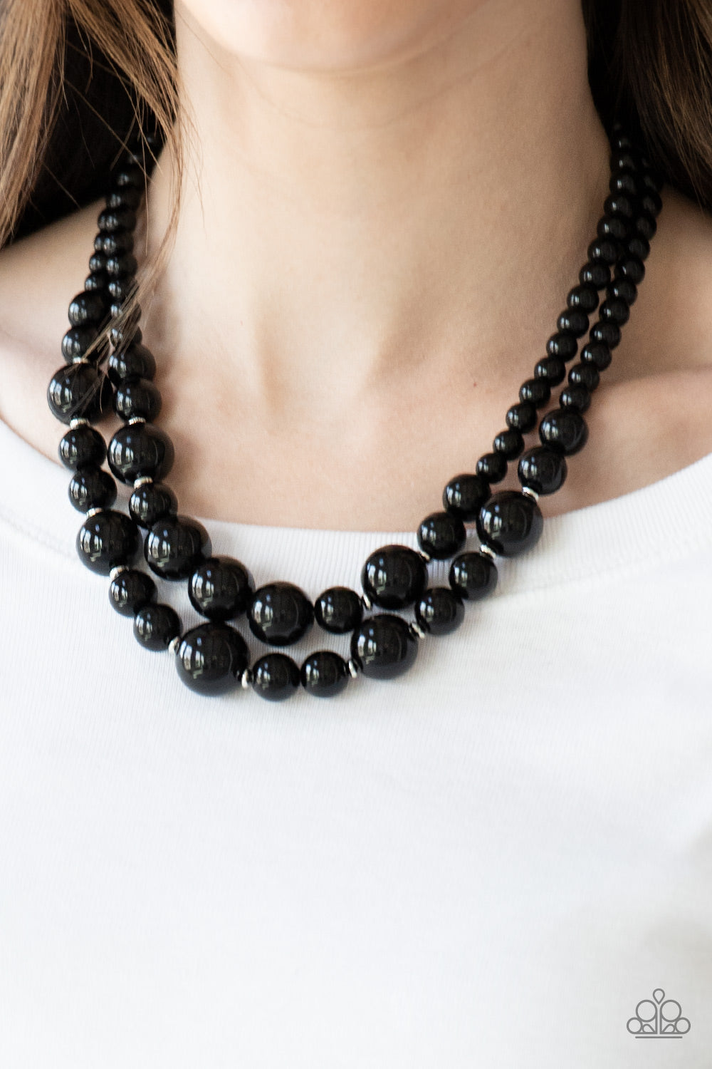 The More The Modest - Black Necklace - Paparazzi Accessories