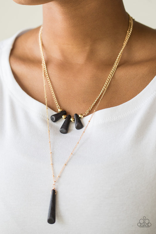 Basic Groundwork - Black Necklace - Paparazzi Accessories