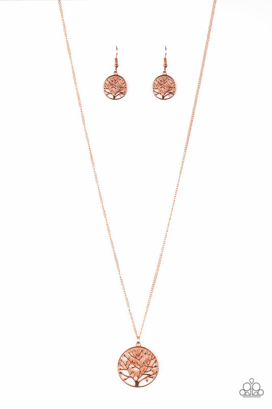 Save The Trees - Copper Necklace - Paparazzi Accessories