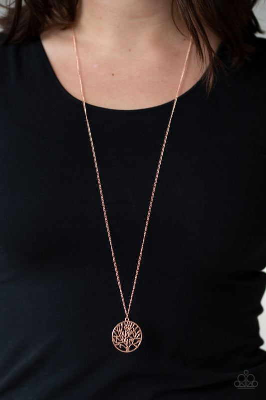 Save The Trees - Copper Necklace - Paparazzi Accessories