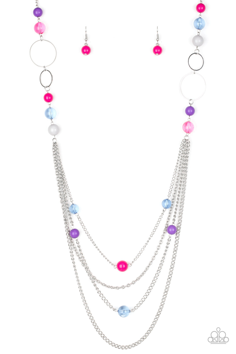 Bubbly Bright - Multi Necklace - Jazzy Jewels With Lady J