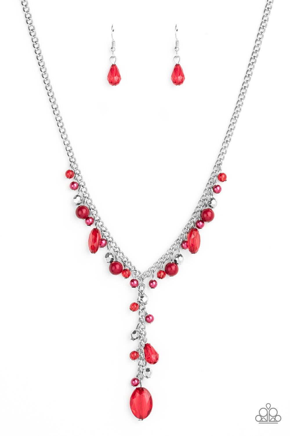 Crystal Couture - Red Necklace - Jazzy Jewels With Lady J