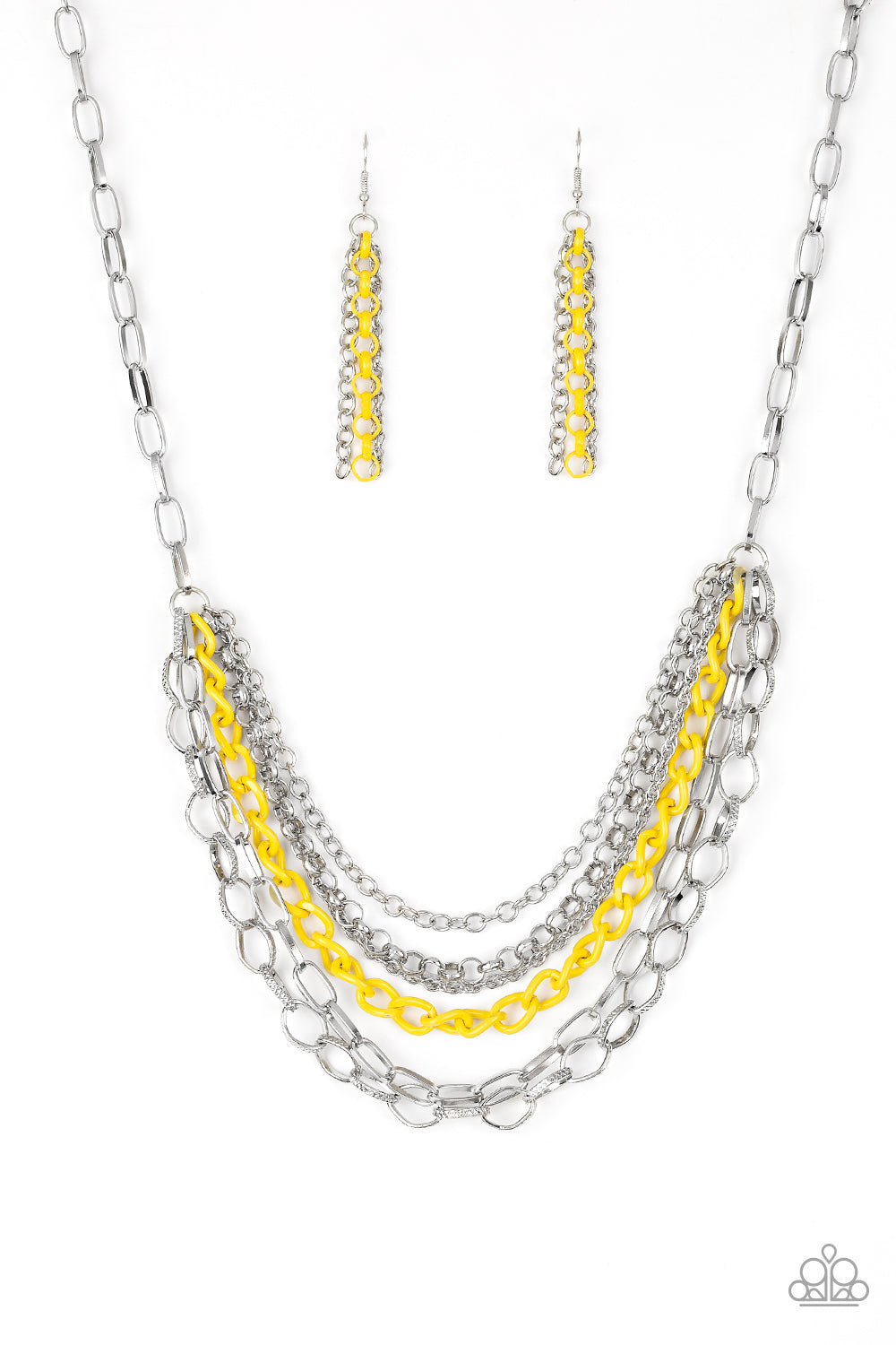 Color Bomb - Yellow Necklace
