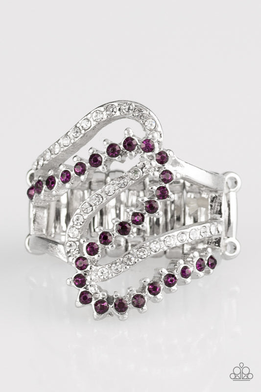 Make Waves - Purple Ring - Paparazzi Accessories