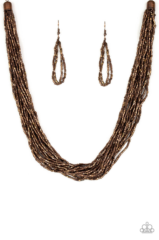 The Speed of STARLIGHT - Copper Necklace - Paparazzi Accessories
