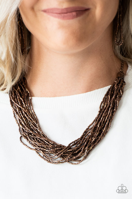 The Speed of STARLIGHT - Copper Necklace - Paparazzi Accessories