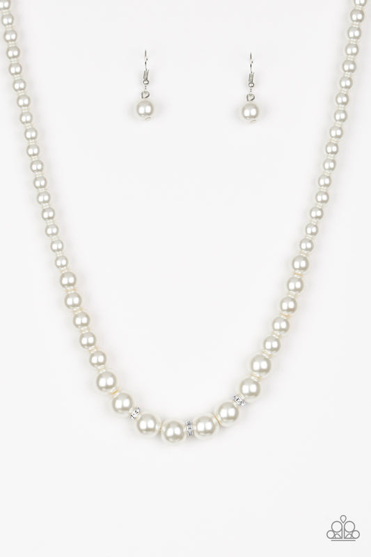 Royal Romance - White Necklace - Paparazzi Accessories