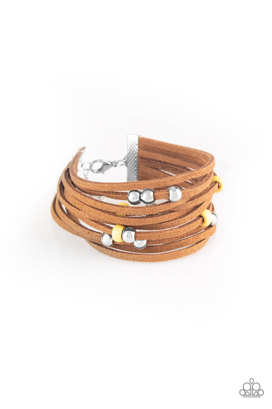 Colorfully Coachella - Yellow Bracelet