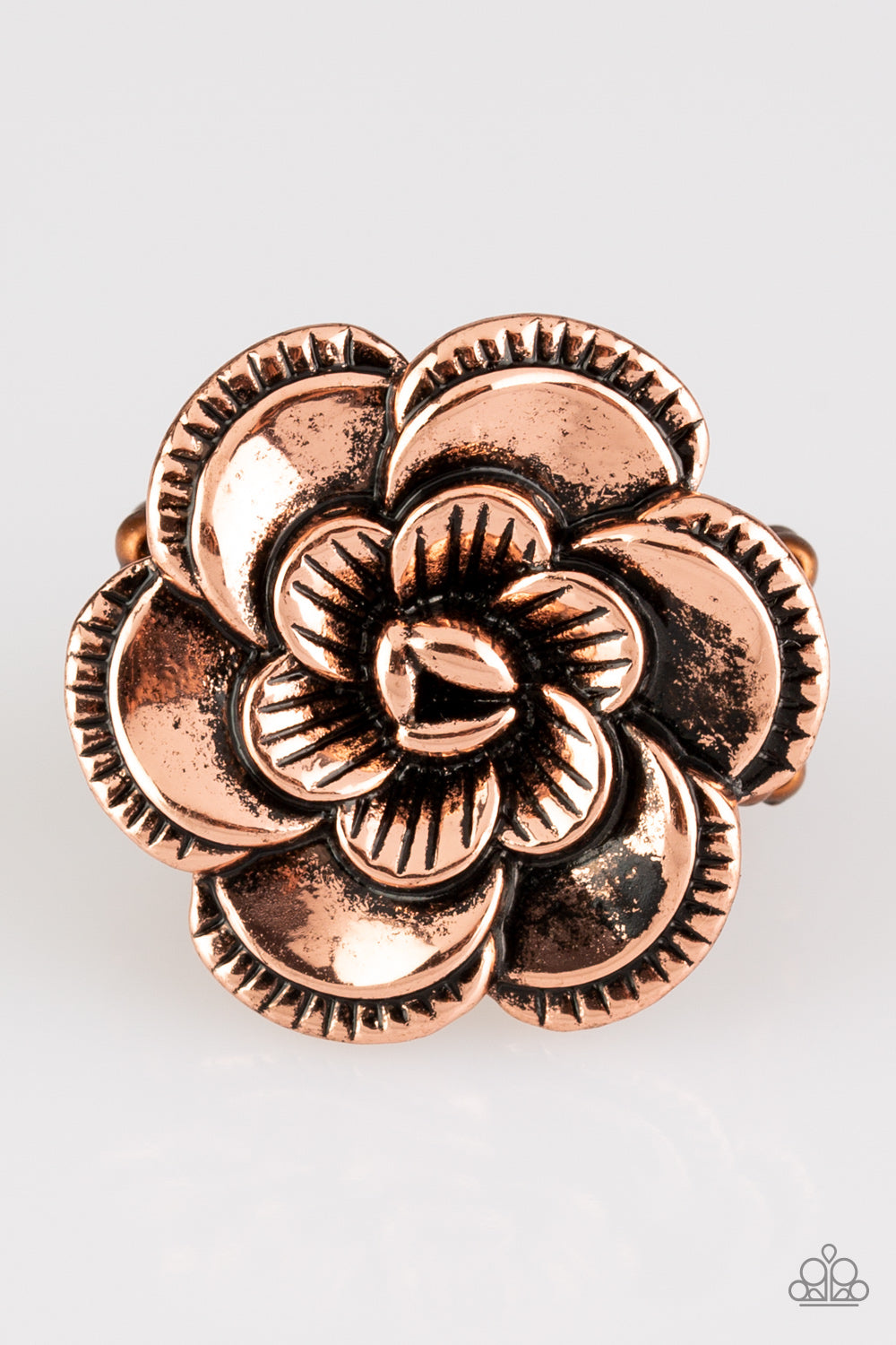 FLOWERBED and Breakfast - Copper Ring - Jazzy Jewels With Lady J