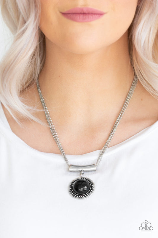 Gypsy Gulf - Black Necklace - Paparazzi Accessories