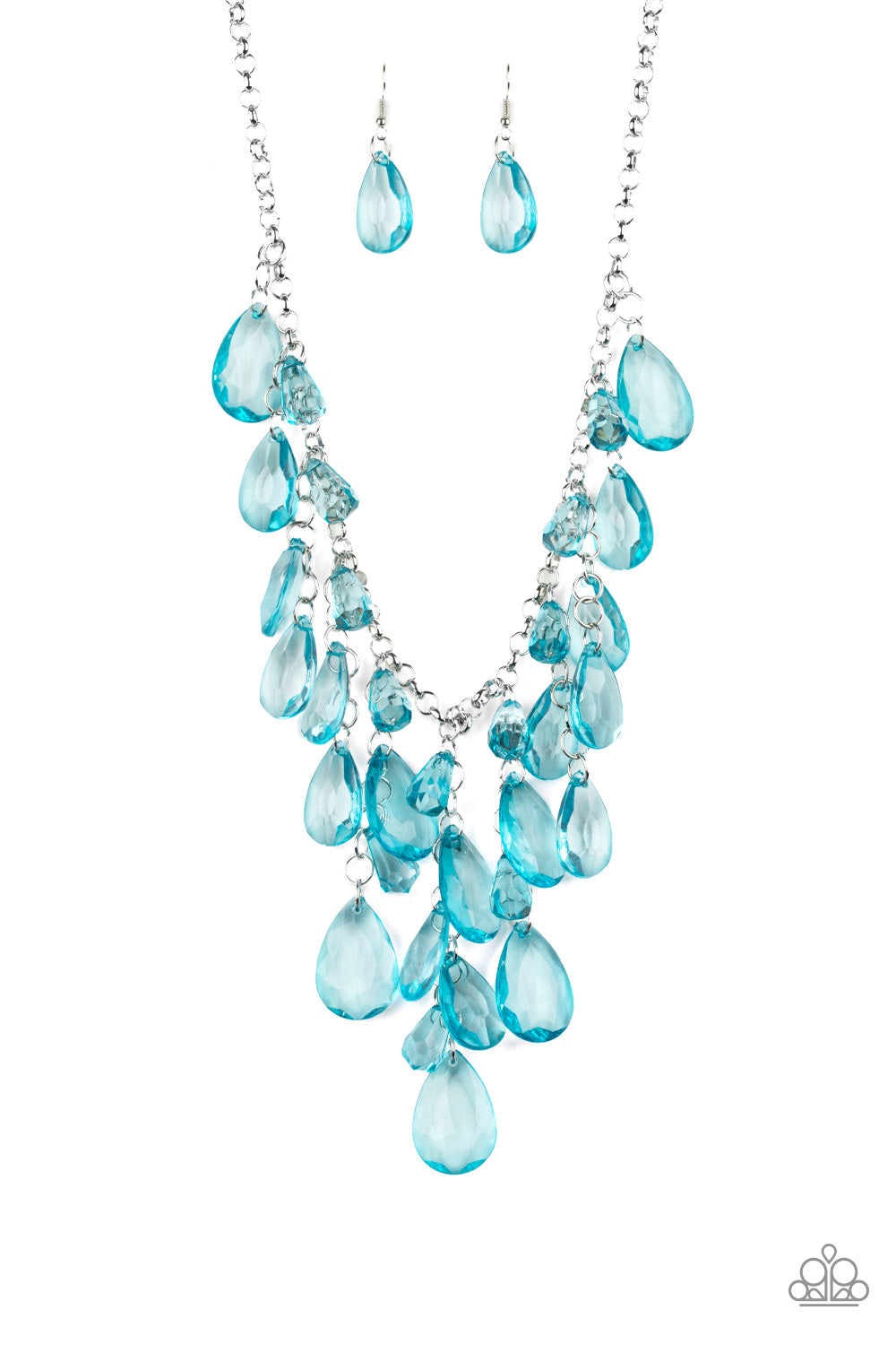 Irresistible Iridescence - Blue Necklace - Paparazzi Accessories - Jazzy Jewels With Lady J