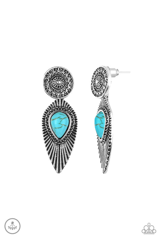 Fly Into The Sun - Blue Earrings