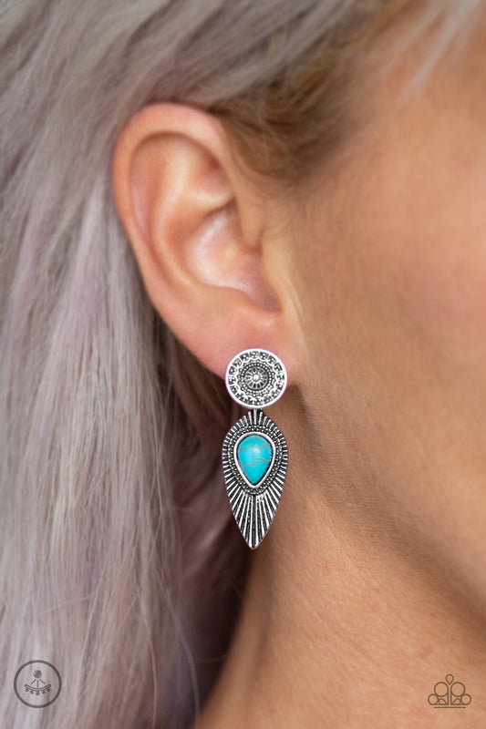 Fly Into The Sun - Blue Earrings