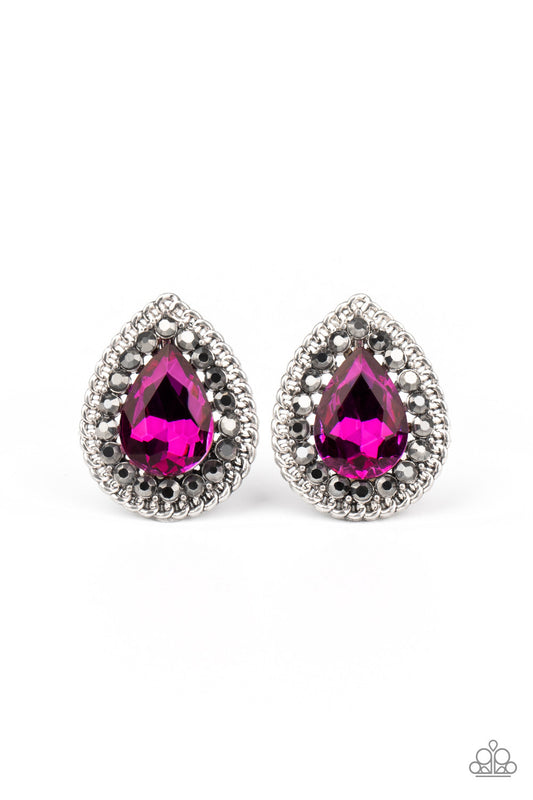 Debutante Debut - Pink Earrings - Paparazzi Accessories
