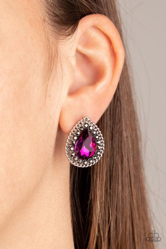 Debutante Debut - Pink Earrings - Paparazzi Accessories
