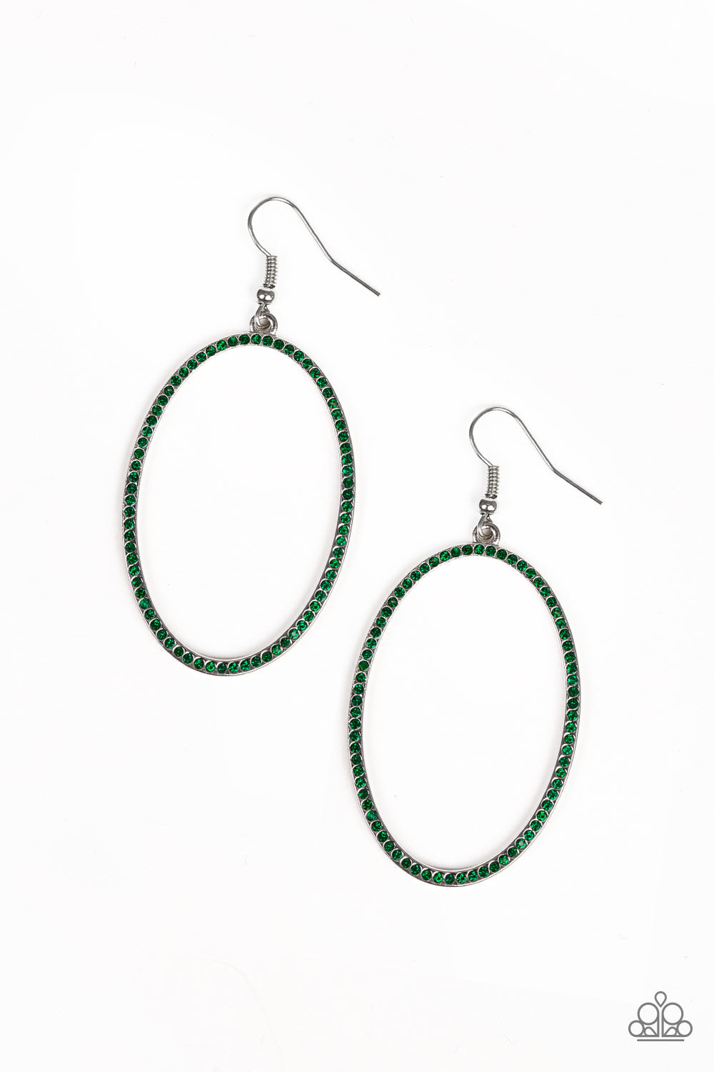 Dazzle On Demand - Green Earrings