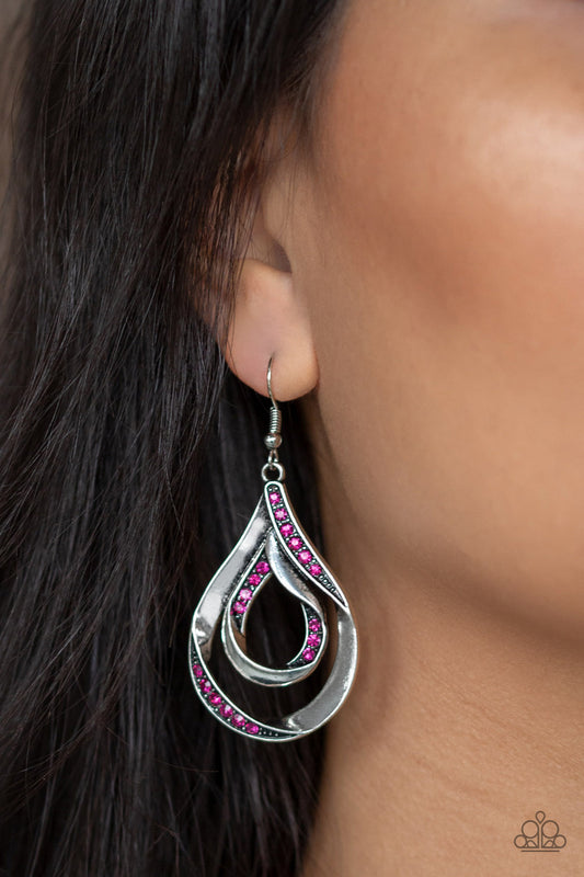 Flavor Of The Fleek - Pink Earrings