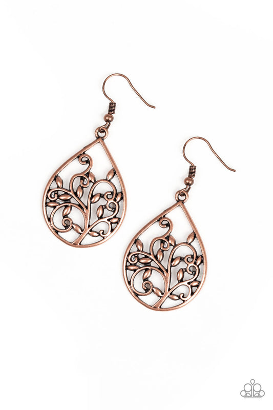 Enchanted Vines - Copper Earrings