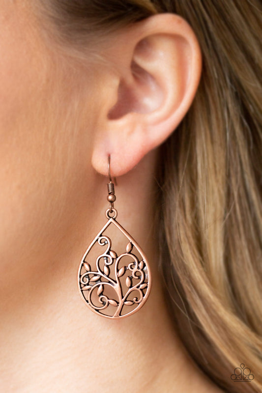 Enchanted Vines - Copper Earrings
