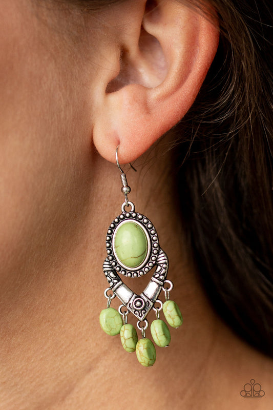 Southern Sandstone - Green Earrings