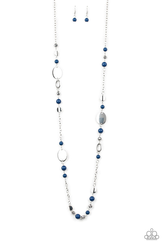 Serenely Springtime - Blue Necklace - Paparazzi Accessories