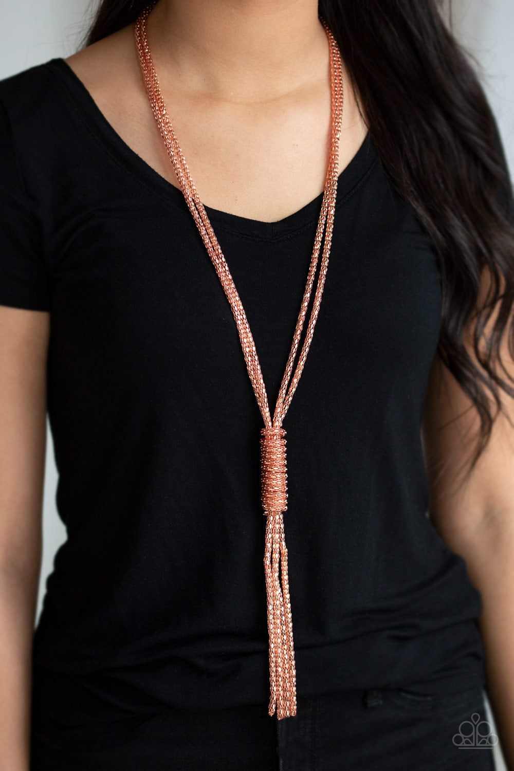 Boom Boom Knock You Out - Copper Necklace - Paparazzi Accessories