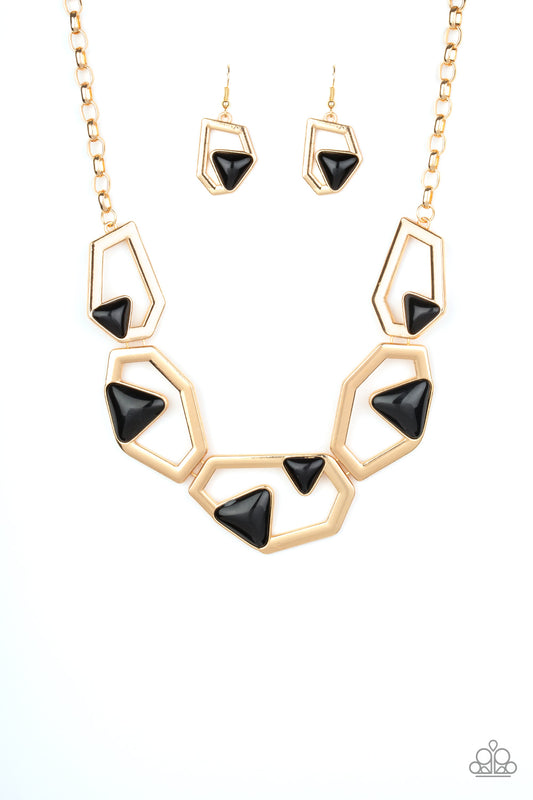 GEO-ing, GEO-ing, Gone - Gold Necklace