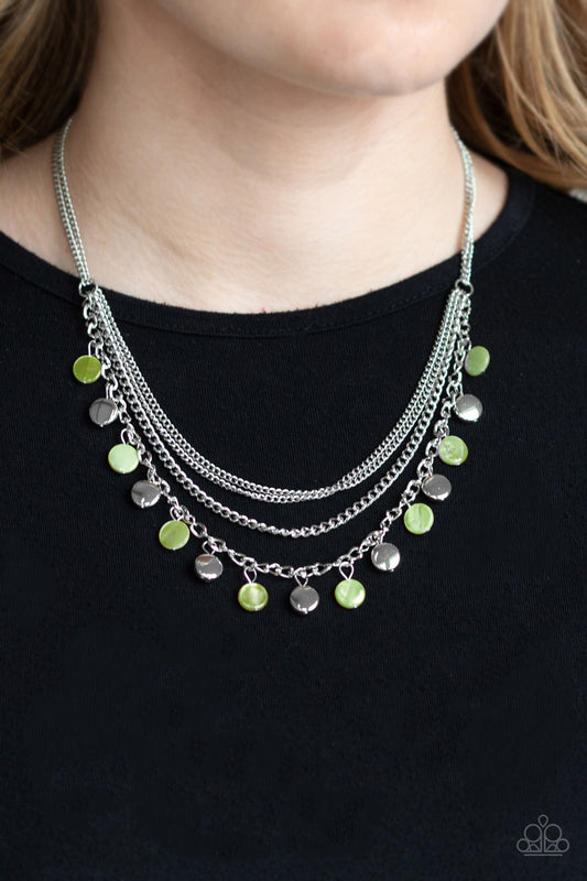 Beach Flavor - Green Necklace - Jazzy Jewels With Lady J