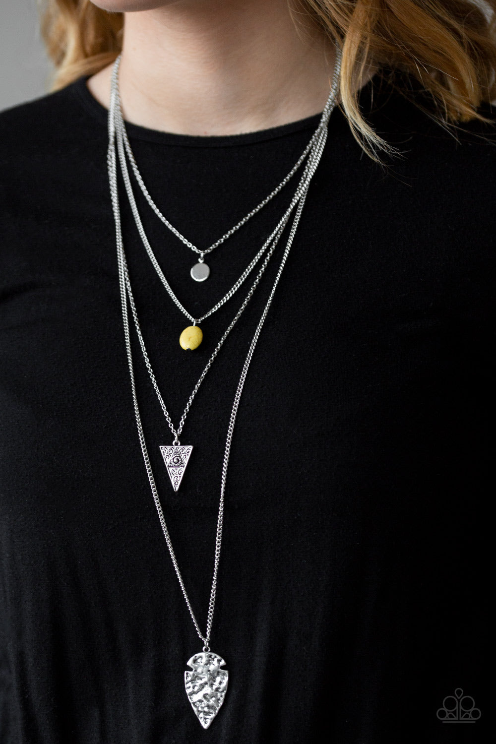 Grounded In ARTIFACT - Yellow Necklace - Jazzy Jewels With Lady J