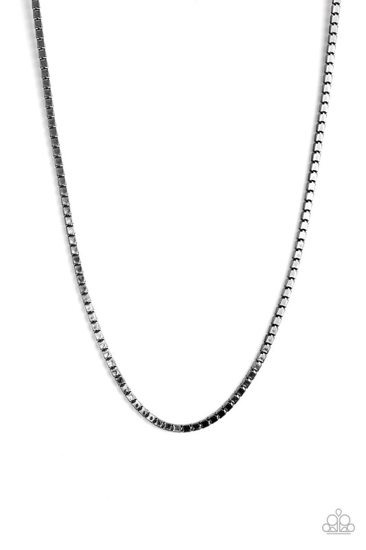 Boxed In - Black Necklace