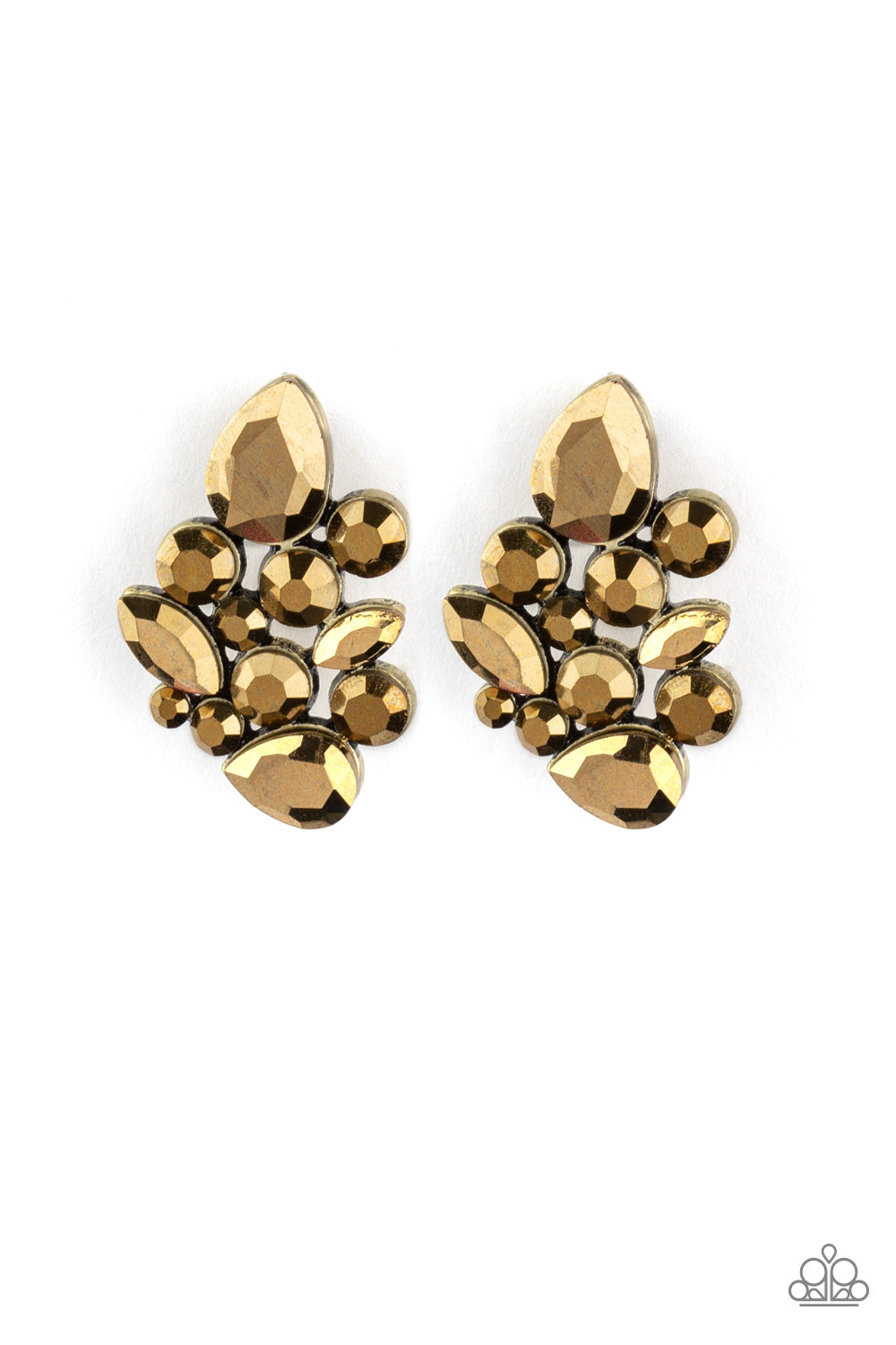 Galaxy Glimmer - Brass Earrings - Jazzy Jewels With Lady J