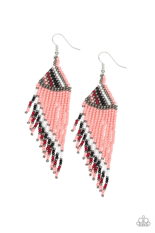 Bodaciously Bohemian - Orange Earrings