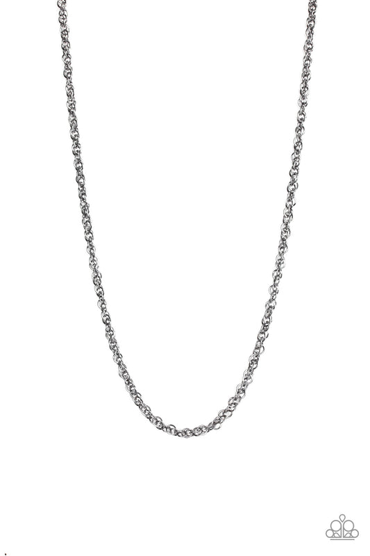 Lightweight Division - Black Necklace - Paparazzi Accessories
