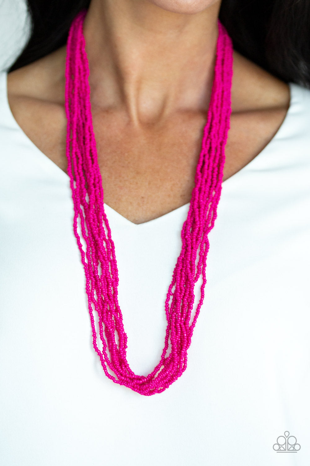 Congo Colada - Pink Necklace - Jazzy Jewels With Lady J