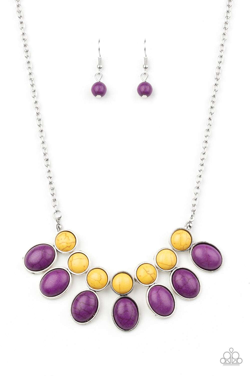 Environmental Impact - Purple Necklace - Jazzy Jewels With Lady J