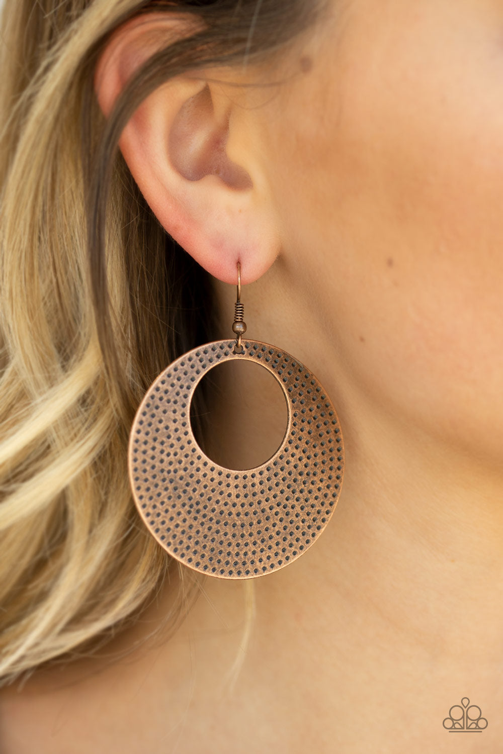 Dotted Delicacy - Copper Earrings