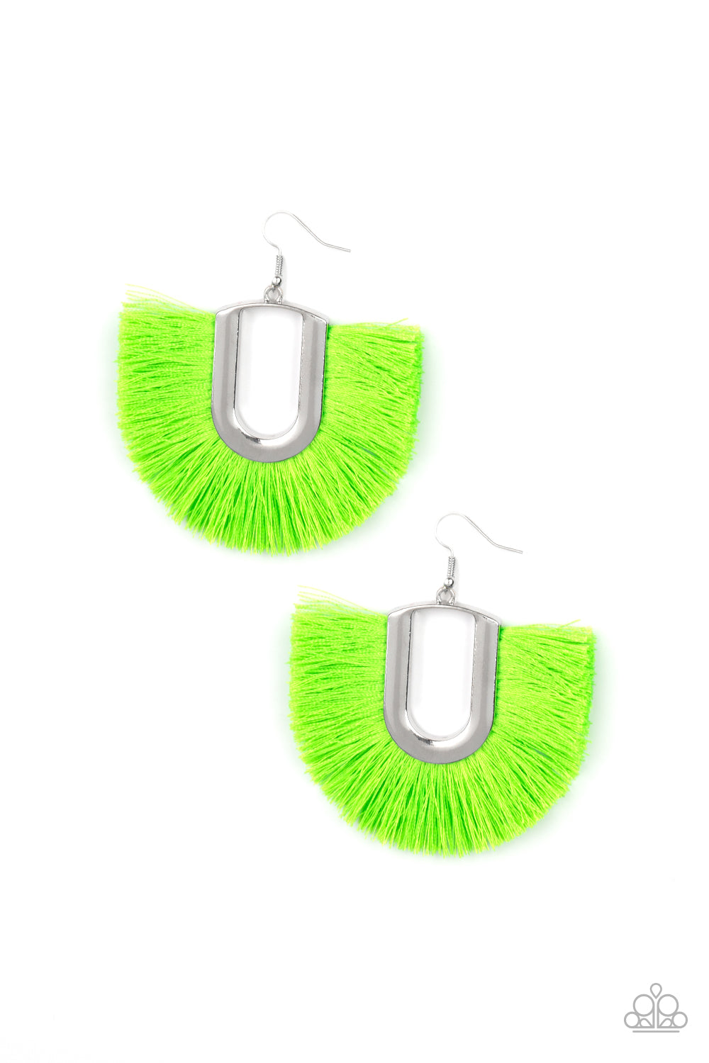 Tassel Tropicana - Green Earrings