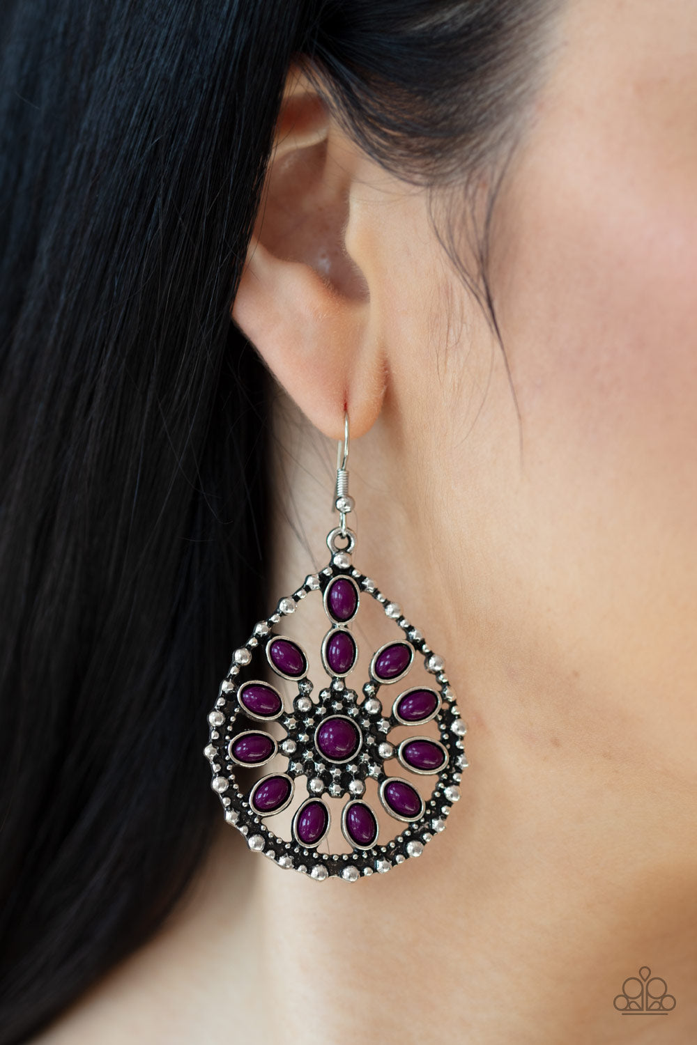 Free To Roam - Purple Earrings - Jazzy Jewels With Lady J