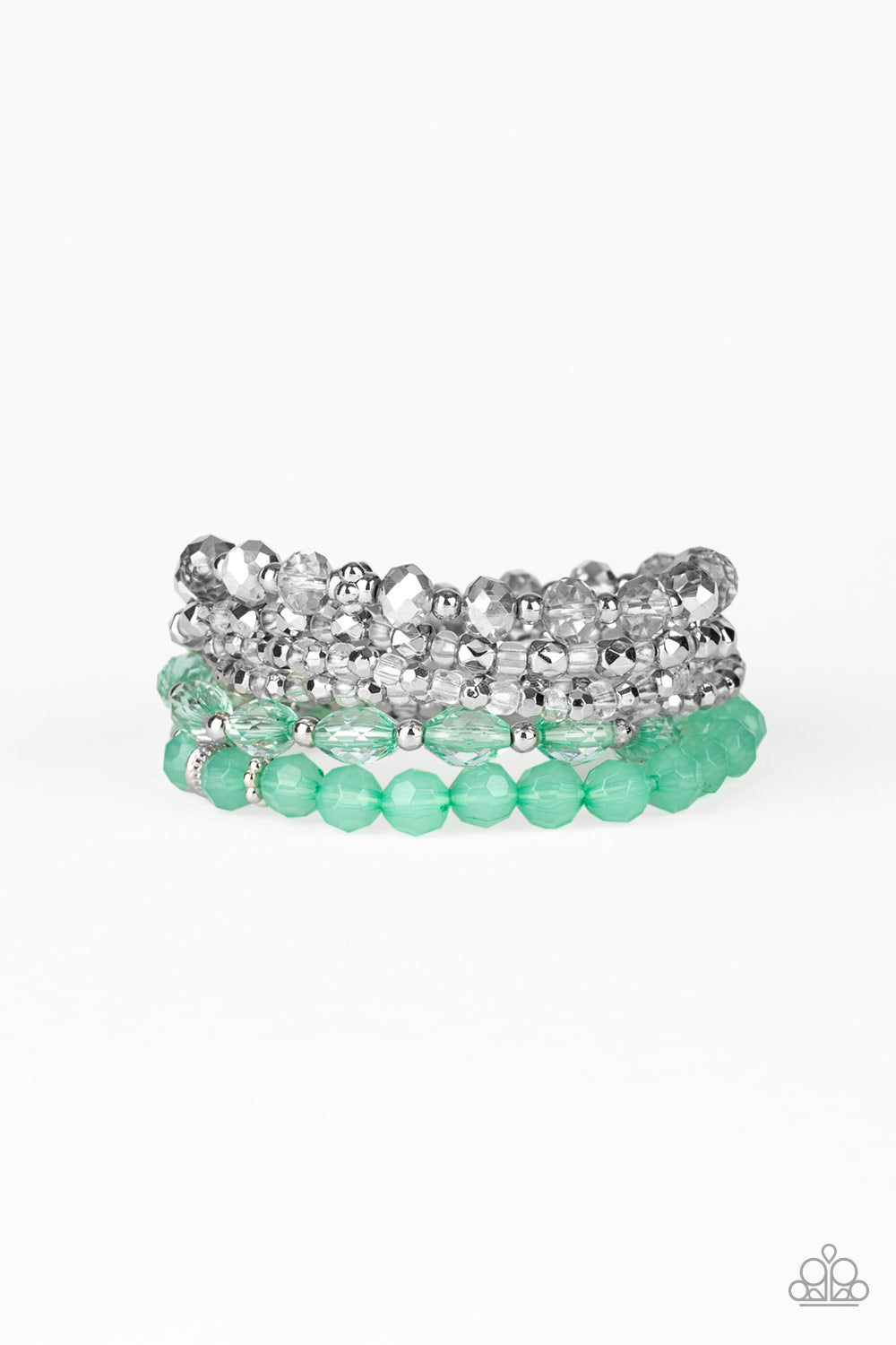 Crystal Collage - Green Bracelet
